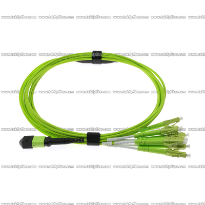 MPO - OM5 8F 3.0mm LSZH MPO LWL - Kabel der Faser-8xLC des Verbindungskabel-in mehreren Betriebsarten