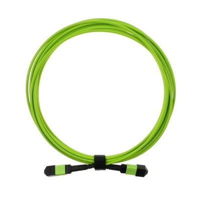 20 m Lime Green OM5 MPO/MTP Glasfaserkabel mit Zirkonia-Keramikanschluss