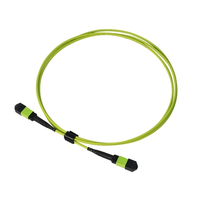 Übergeordnete 24-Faser Kalkgrün Mpo Mtp Kabel Multi-Faser Drücken auf Kabel -20.C bis 70.C Betriebstemperatur