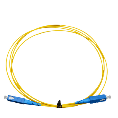 Individuelles Glasfaserkabel Weiß PVC Jacket Blau/Aqua-Anschluss für eine stabile Netzwerkverbindung