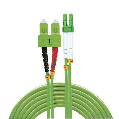angepasste Länge Multimode Glasfaser Patchcord Telekommunikation PVC/LSZH Jacket UPC/APC Polieren.
