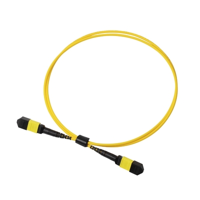 Plenum OFNP MPO Patch Cord 1m 3ft MTP-12 APC weiblich zu MTP-12 APC weiblich Single Mode OS2