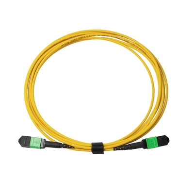 3m 10ft MTP-12 APC Weiblich zu MTP-12 APC Weiblich Einzelmodus OS2 Plenum MPO Patch Cord Gelb