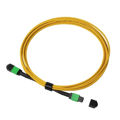 3m 10ft MTP-12 APC Weiblich zu MTP-12 APC Weiblich Einzelmodus OS2 Plenum MPO Patch Cord Gelb