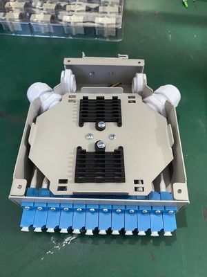 Terminalbox DIN Schienenmontierte Aluminium LC/Sc Sx/Dx Glasfaser für Telekommunikation FTTX