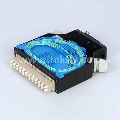 Terminalbox DIN Schienenmontierte Aluminium LC/Sc Sx/Dx Glasfaser für Telekommunikation FTTX