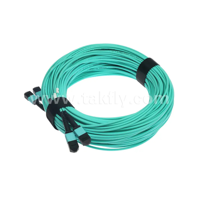 24 Kerne MTP Trunkkabel Glasfaser Jumper für Rechenzentrum FTTX PVC anpassbar
