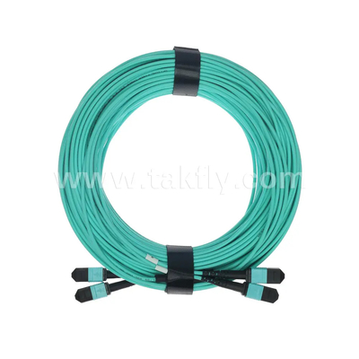 24 Kerne MTP Trunkkabel Glasfaser Jumper für Rechenzentrum FTTX PVC anpassbar