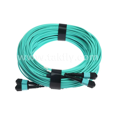 24 Kerne MTP Trunkkabel Glasfaser Jumper für Rechenzentrum FTTX PVC anpassbar