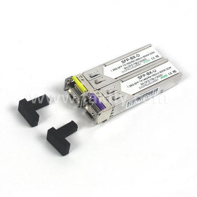 1.25Gbps SFP Bidirektionaler Transceiver MMF 2KM Reichweite Tx1310nm/Rx1550nm