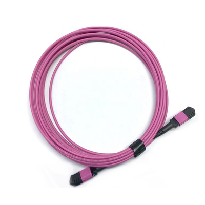 Elite Multimode OM4 50/125 Plenum OFNP Typ B MPO Patch Cord 3,0mm Kabel 10m 33ft MTP-12 PC weiblich auf MTP-12 PC weiblich