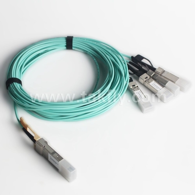 100 Gb/s QSFP28 bis 4x SFP28 Breakout Active Optical Cable AOC Cable Schnelle Datenübertragung