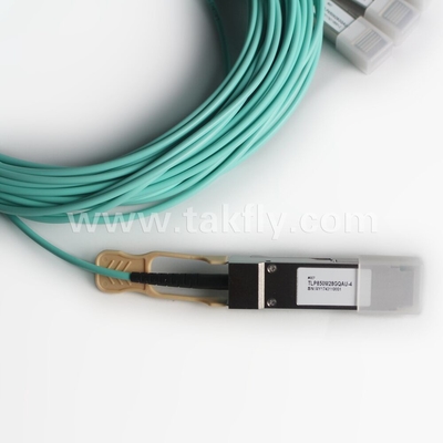 100 Gb/s QSFP28 bis 4x SFP28 Breakout Active Optical Cable AOC Cable Schnelle Datenübertragung