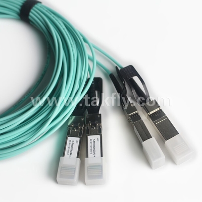 100 Gb/s QSFP28 bis 4x SFP28 Breakout Active Optical Cable AOC Cable Schnelle Datenübertragung