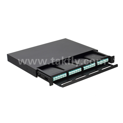 Anpassungsfähige Glasfaser MPO-Kassette MTP-Patch-Panel Schiebetyp für Rechenzentrum FTTX