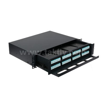 Anpassungsfähige Glasfaser MPO-Kassette MTP-Patch-Panel Schiebetyp für Rechenzentrum FTTX