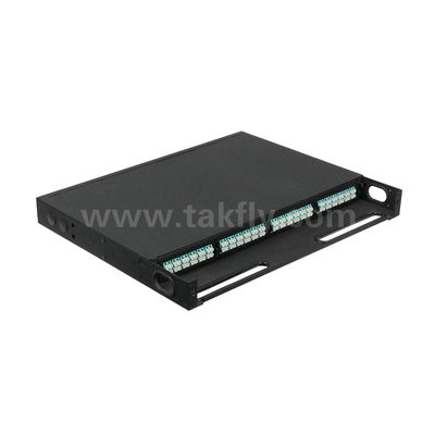 Black Fiber Optic MPO Cassette MTP Patch Panel Management für das Rechenzentrum FTTX