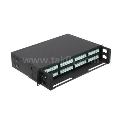 Black Fiber Optic MPO Cassette MTP Patch Panel Management für das Rechenzentrum FTTX