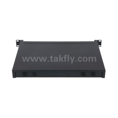 Glasfaser MPO-Kassette MTP Patch Panel Aluminiumlegierung Schiebe-Typ-Management für Rechenzentrum FTTX