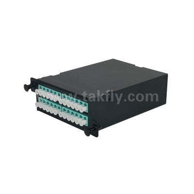 Glasfaser MPO-Kassette MTP Patch Panel Aluminiumlegierung Schiebe-Typ-Management für Rechenzentrum FTTX