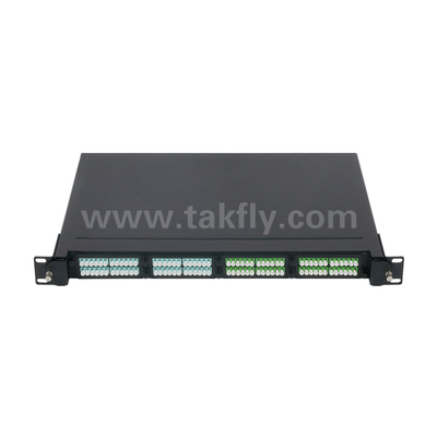 Glasfaser MPO-Kassette MTP Patch Panel Aluminiumlegierung Schiebe-Typ-Management für Rechenzentrum FTTX