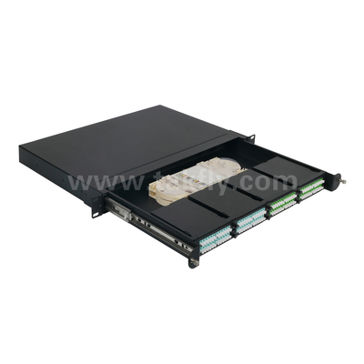 Glasfaser MPO-Kassette MTP Patch Panel Aluminiumlegierung Schiebe-Typ-Management für Rechenzentrum FTTX
