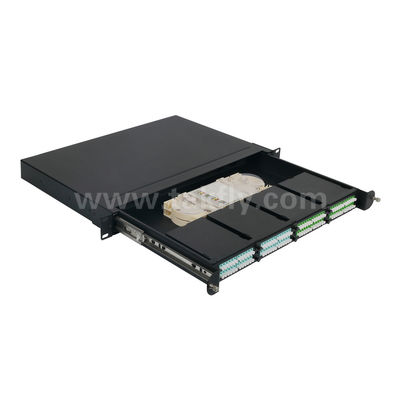 MPO/MTP Patch Panel Management Kassette Aluminiumlegierung Gleitfaser-Optik für Rechenzentren FTTX-Kabel
