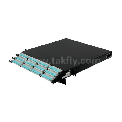 MPO Patch Panel MTP Kassette 144 Kerne Super-hohe Dichte Glasfaser für Rechenzentrum FTTX