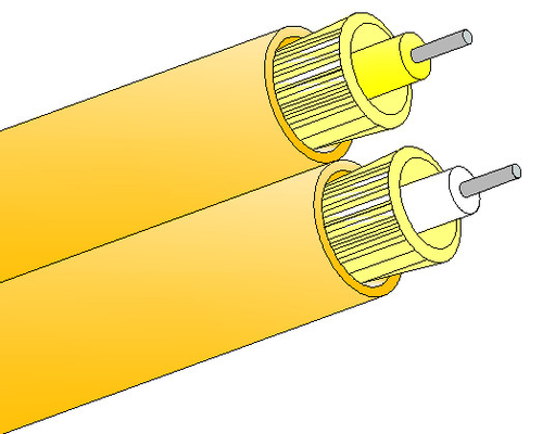 Duplex 8 Glasfaserkabel mit geringer Dämpfung und SC FC ST LC MPO MU MTRJ D4 SMA-Anschlüsse
