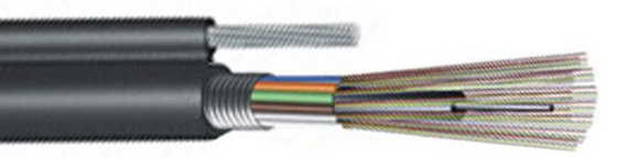 216C Fiber Count GYTC8S Außenkabel mit Wasserschutzband