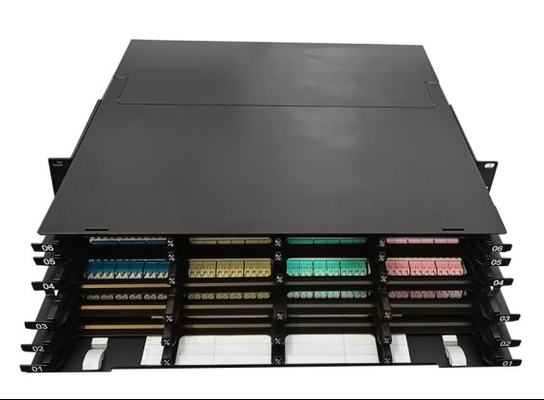 200 mm Tiefe Hochdichte MPO Patch Panel anpassbare Option
