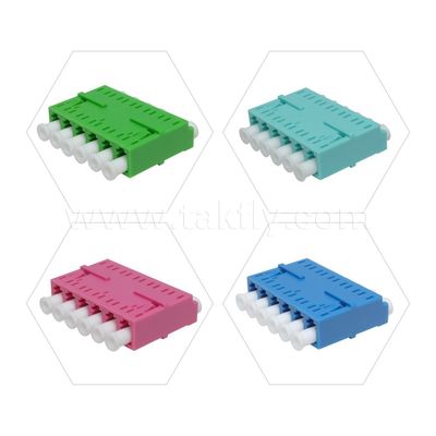 LC Adapter Kabelkoppler APC/UPC SM/MM Simplex/Duplex/Quad/6 Wege/8 Wege Glasfaser für Rechenzentrum FTTH