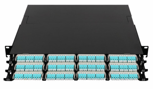 144 Kern-Super-Hochdichte MPO Patch Panel Höhe 1U für Rechenzentrum