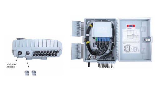 FTKS-1805-16F 16 Ports Fiber Endbox, FTTx Fiber Kabel Endbox Leichtgewicht