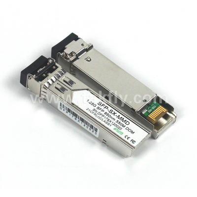 1.25G SFP 850NM 550M MMF DDM LC CISCO JUNIPER HUAWEI Kompatibles SFP-optisches Transceivermodul