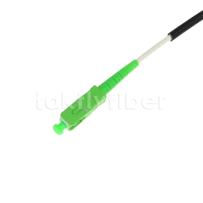 Telekommunikationsgrad CPR Dca Zertifiziert 4,5 mm Doppelschutz Fiberoptic Patchcord SM G657AB3 LSZH Schwarze Jacke SCAPC bis LCAPC