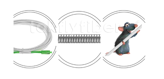 G657A2 SC APC Glasfaserpatchcord Panzerfaserpatchkabel SM 3,0 mm