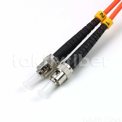 UPC MM Duplex Fiber Patch Cord 3,0 mm LSZH ST bis LC OM1 OM2 APC