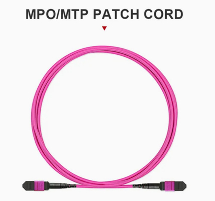 Flexible MPO/MTP 12-Faser-Faser-Optik-Patch-Schnur -20C-70C für verschiedene Umgebungen