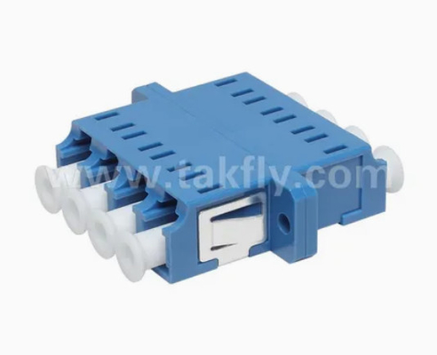 LC Quad APC Upc 4 Kerne Glasfaser Adapter mit Flansche Simplex und Duplex Karosserie Stil Einsetzverlust ≤ 0,2 dB