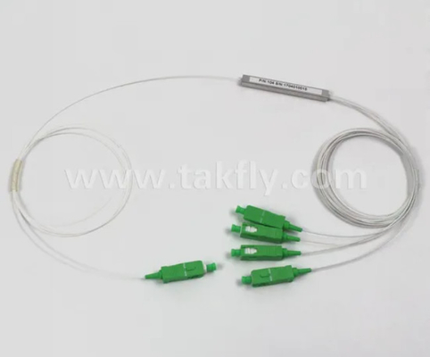 G657A1 Fasertyp Voranschluss LC 1X8 900um Mini Stahlrohr Glasfaser-PLC Splitter PDL≤0.4dB