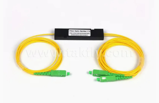 1x2 Einzelmodus ABS SC PLC Splitter Glasfaser Sc APC 1 bis 2 PLC Splitter