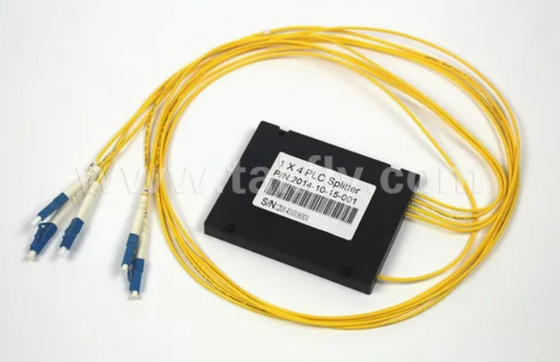 Kompakter Gpon Epon 1X4 SC APC ABS FTTX Glasfaser-PLC-Splitter mit Temperatur Toleranz von -40 bis 85 °C