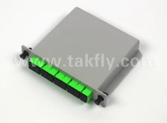 1*8 Einzelmodus G657A1 Faserkassette Typ LGX PLC Splitter mit Sc/APC-Anschluss Hohe Zuverlässigkeit und Stabilität