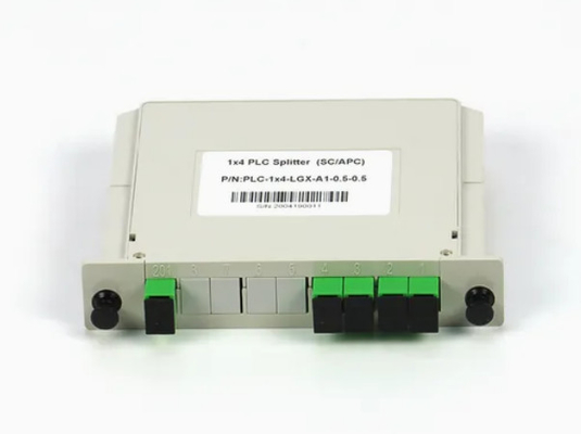 1x4 FTTX Gpon Fiber Casette Typ LGX PLC Splitter mit Sc/APC-Anschluss Hochzuverlässigkeit und Stabilität