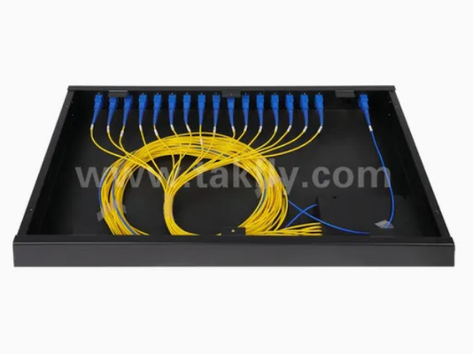 Gpon Epon 32 Port Rack Mount Glasfaser Splitter Sc/APC Stecker Hohe Zuverlässigkeit und Stabilität