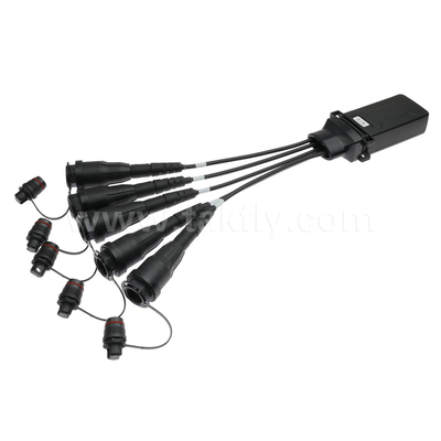 Wasserdicht 1X4 Mini Supertap Terminal Schließung Typ Glasfaser PLC Splitter mit Supertap weibliche Optitap kompatible Steckverbinder