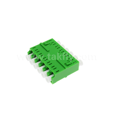 LC/APC 6-Wege-Adapter, SM OS2, Grün, ohne Flansche Einzelmodus für Netzwerk