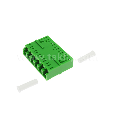 LC/APC 6-Wege-Adapter, SM OS2, Grün, ohne Flansche Einzelmodus für Netzwerk