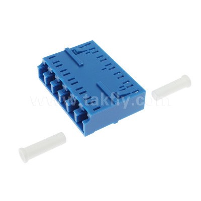 LC/UPC 6-Wege-Adapter, SM OS2, Blau, ohne Flansche Einzelmodus für Netzwerk